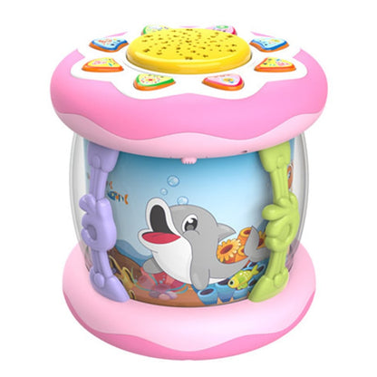 Montessori Sensory Musical Ocean Projector Toy for Babies & Toddlers ⭐ Interactive Duck Shaped Light-Up Music Box with Soothing Lullabies, 360° Rotating Aquarium & Tummy Time Crawling Toy for Boys & Girls