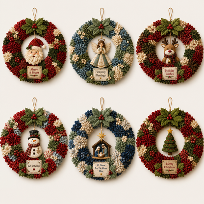 🔥Last Day 🔥🎄 3D Fabric Poke Wreath DIY Kit