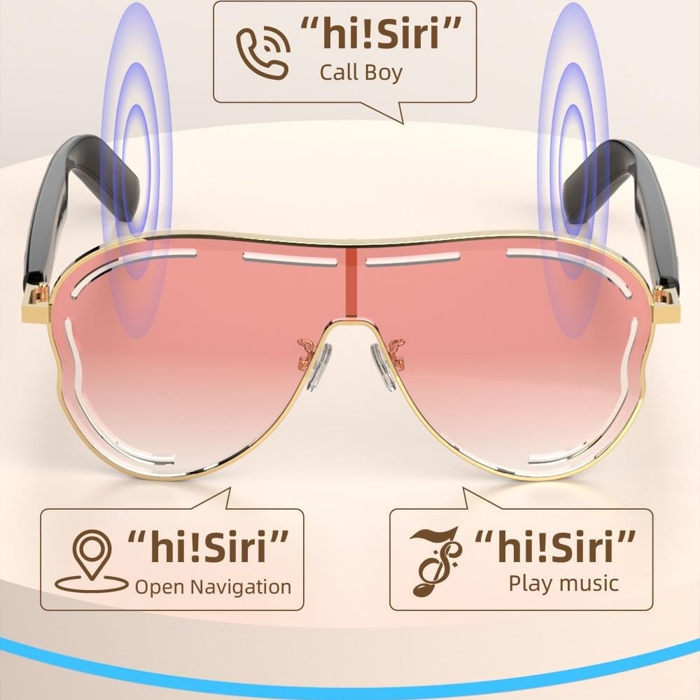 🎖️Smart Bluetooth 5.4 Audio Sunglasses – Open-Ear, UV & Blue Light Protection