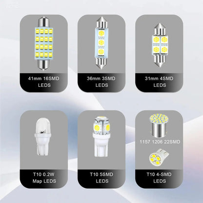 🔥Hot Sale 49% off🌟70 & 42 Pcs Interior Car Light Kit