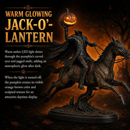 ⏰Limited Stock 50% OFF - 🎃🏇Midnight Chase Headless Horseman Statue