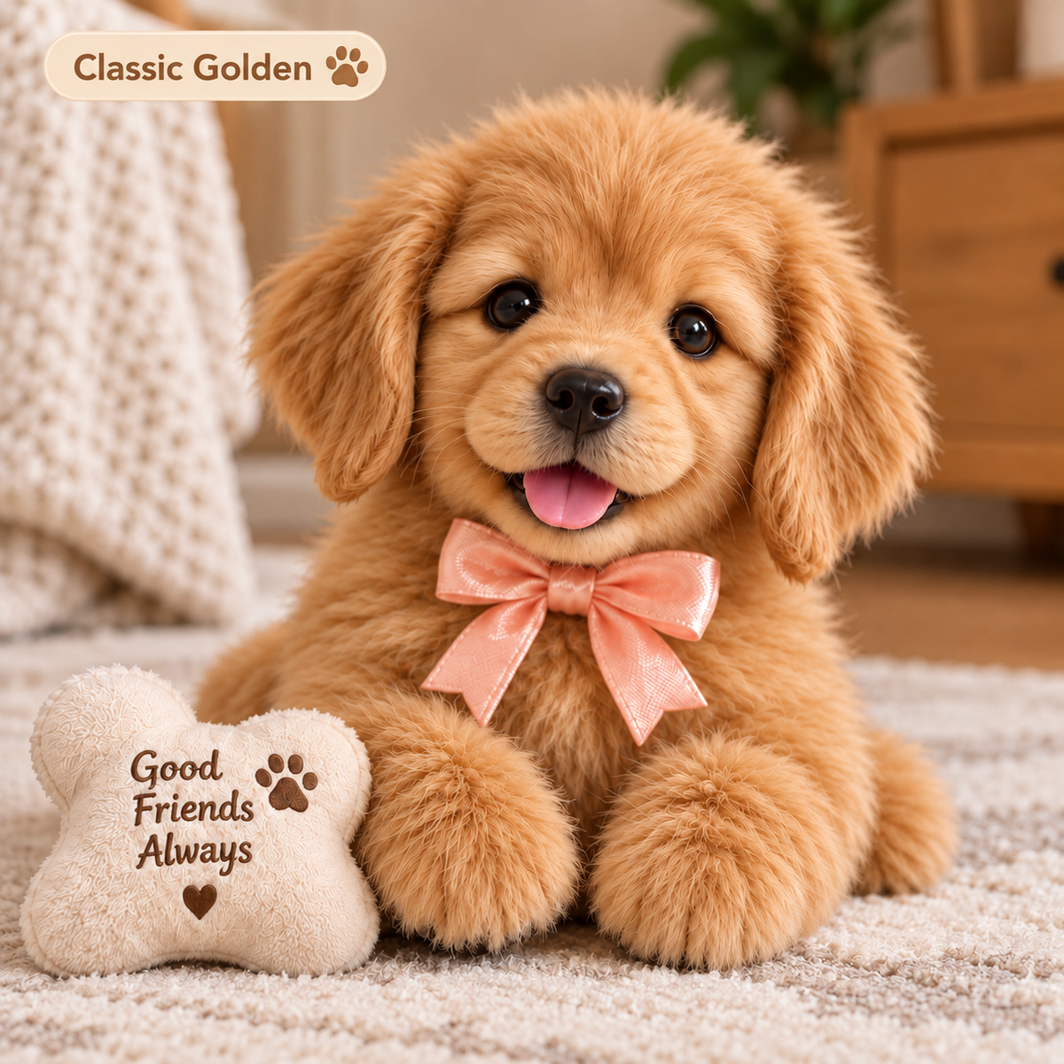 🎁Realistic Robotic Golden Retriever Puppy ✨ The Cutest Christmas Surprise