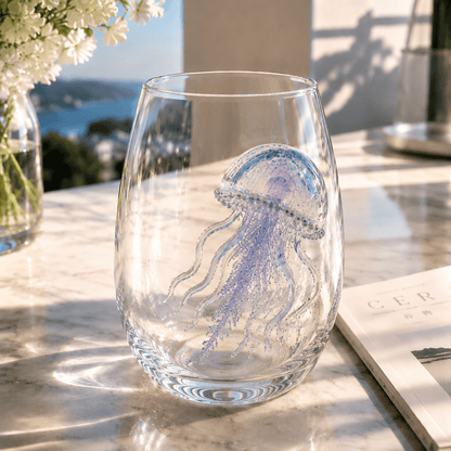 Artisanal Blue Ringed Octopus Glassware
