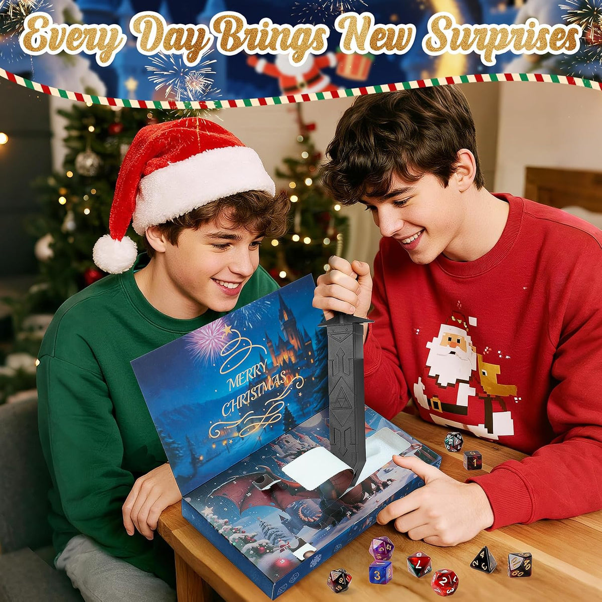 DND dice advent calendar Christmas surprise