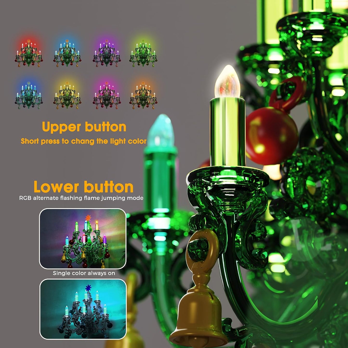 LED Christmas Night Light, Plug in Night Light, Dusk to Dawn Sensor