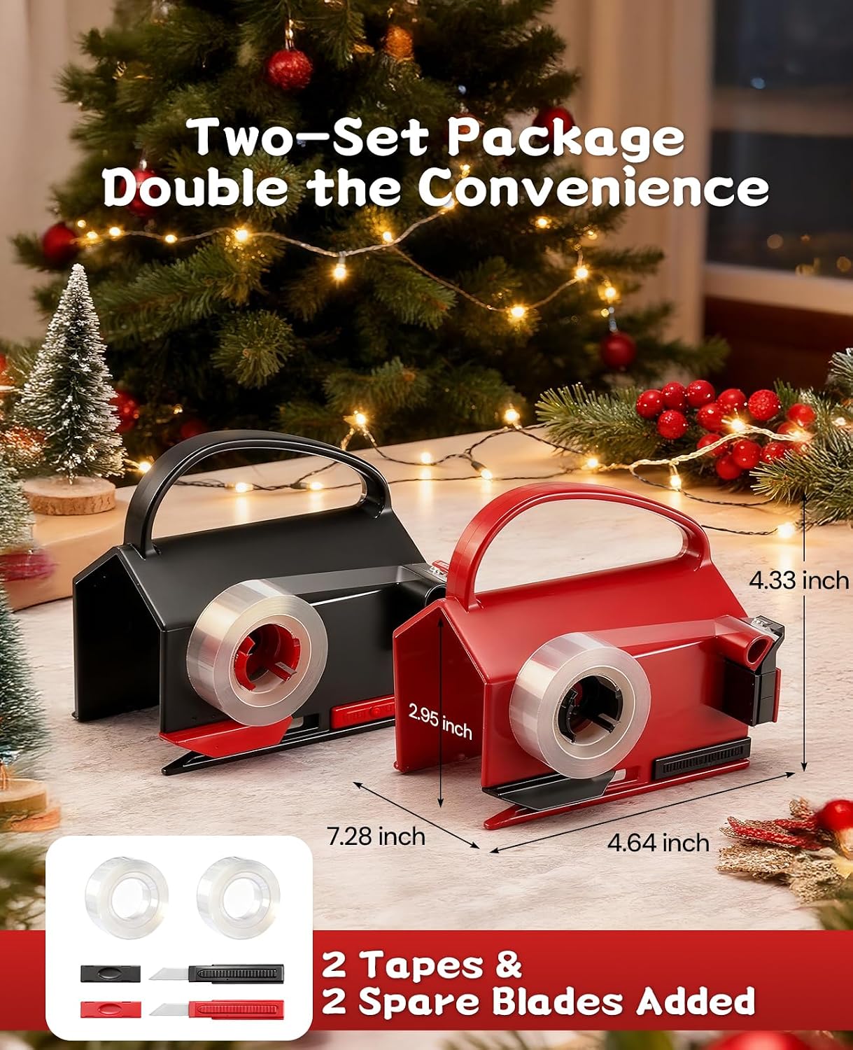 Wrapping Paper Cutter & Tape Dispenser