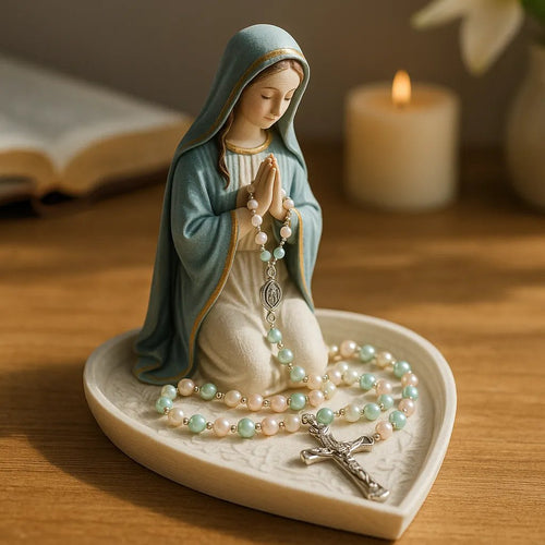Faith is priceless🙏Handcrafted Virgin Mary Rosary Holder🔥