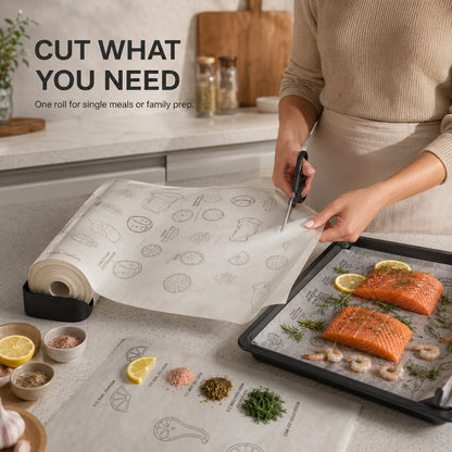 Recipe‑Printed Baking Paper Convenient Home Oven Cooking Sheet