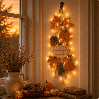 Rustic Harvest WoodenDoor Hanger