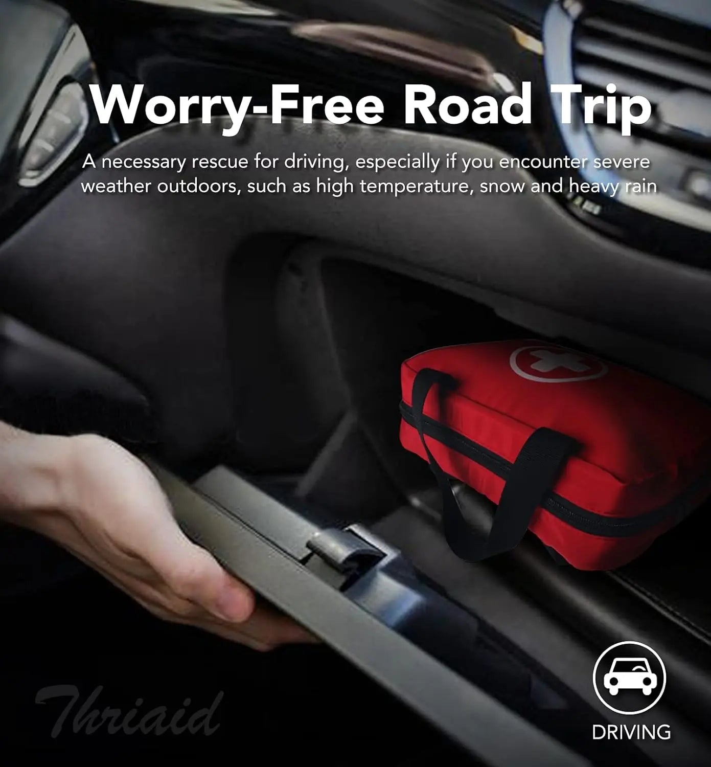 🚨 Waterproof First Aid Kit – Compact Emergency Kit For Home, Car & Outdoor