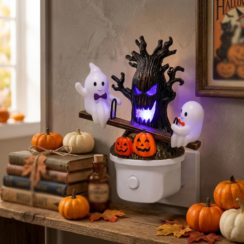🎃Summer Sale 50% OFF🔥 - 👻 Halloween Ghost Tree LED Night Light