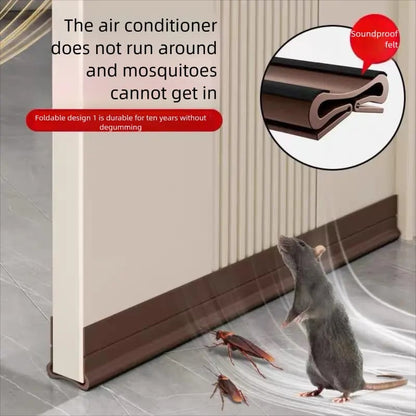 🎁Last Day Promotion 49% OFF🔥Self-Adhesive Triple-Seal Door Draft Stopper – Flexible PVC Soundproof Weather Strip for Noise, Bugs & Energy Saving