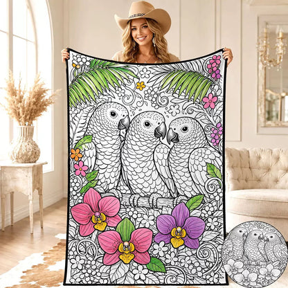 Zavrlyshop™ Coloring Blanket🖍️ Color It. Wash It. Repeat It! 🔄✨