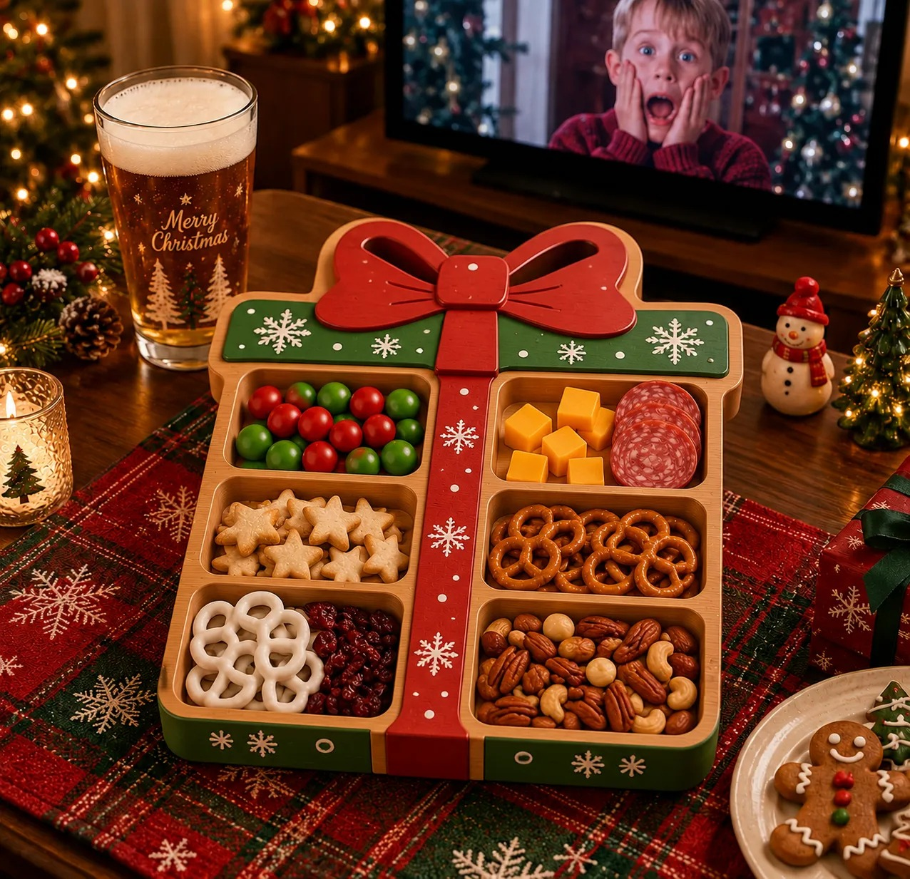 🔥 BUY 2 GET 1 FREE & FREE SHIPPING🎄 Christmas Snack Serving Tray