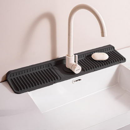 Silicone Faucet Splash Guard – Drip Mat for Sink & Basin