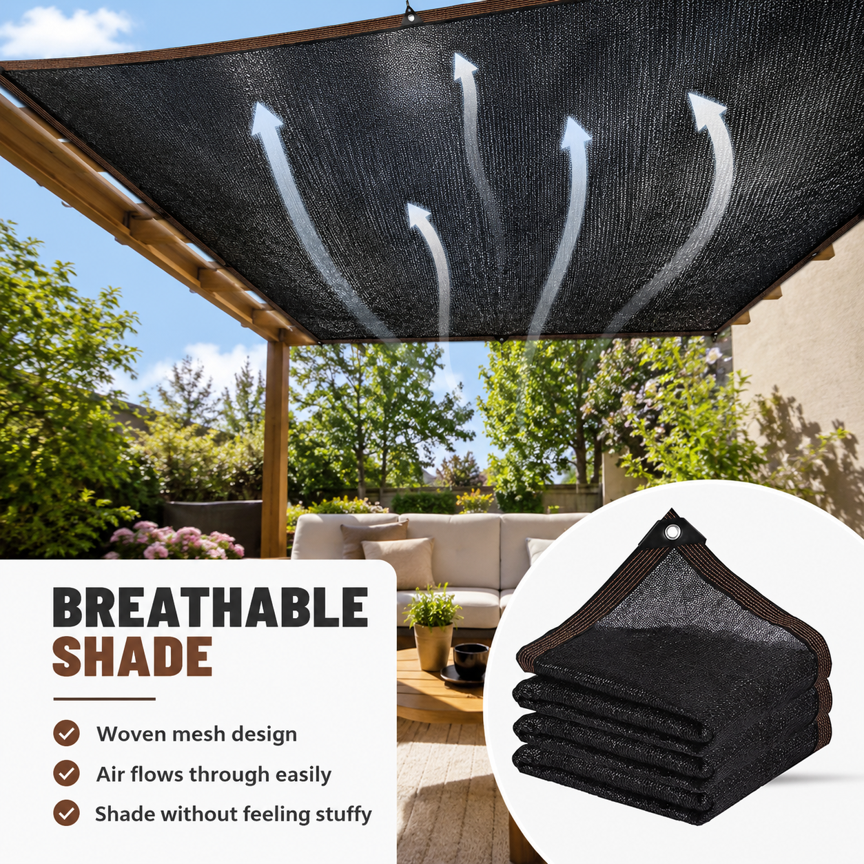 🔥 HOT SALE – Sunshade Net Blocks Up To 90% UV Rays & Keeps Outdoor Spaces Cooler All Summer Long ☀️🌿❄️