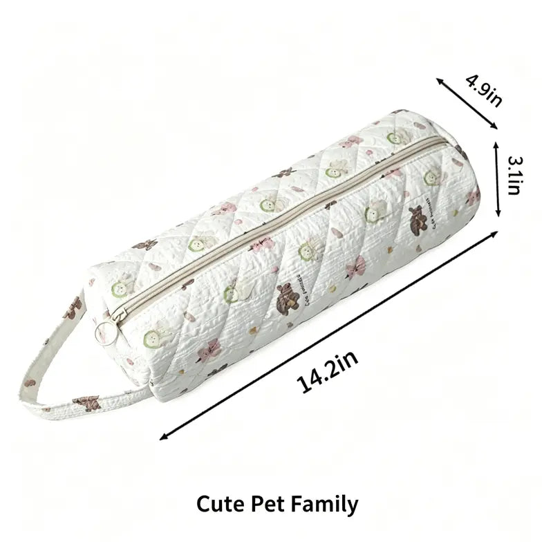 🔥 Quilted Travel Organizer Pouch – Cute, Spacious & Easy to Carry