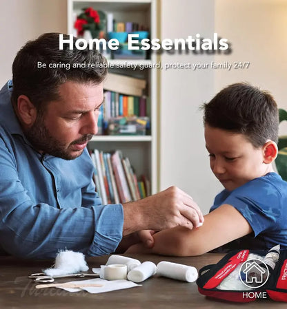 First Aid Kit – High-quality, waterproof, and portable trauma first aid kit, suitable for various emergency situations.