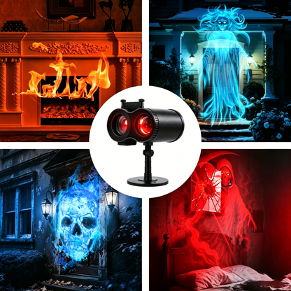 🎃👻 Last Day 50% OFF-32FT HD Halloween Projector | That Disappoint Your Halloween Party | 10 Unique HD Projection Patterns