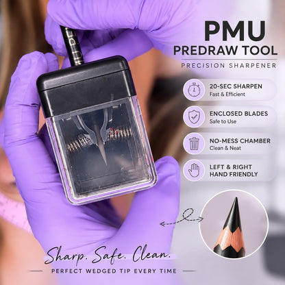 💯 ✨ Precision PMU Pencil Sharpener – Portable Handheld Sharpener for Permanent Makeup Artists