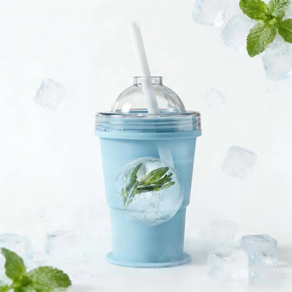 🧊 Buy 1 Get 1 Free! Folding Ice Hockey Cup – Portable Silicone Whiskey Ice Sphere Maker & Drink Cup 🍹