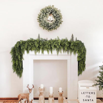 💥6 FT Artificial  Cypress Rattan – Winter Greenery