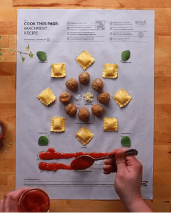 Recipe‑Printed Baking Paper Convenient Home Oven Cooking Sheet