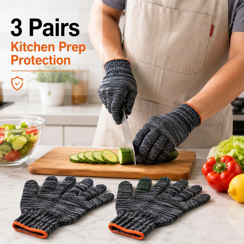 🧤3-Pair Value Pack! Multi-Purpose Everyday Protection Work Gloves ✨