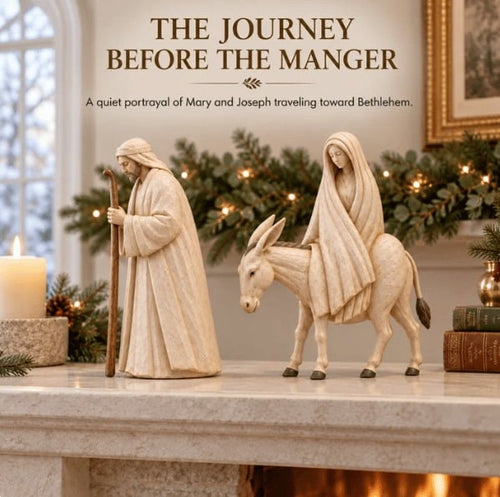 🔥Last Day 49% OFF🚶 🌟 Journey to Bethlehem Nativity Figurine Set