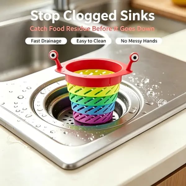 🔥😍Rainbow Expandable Sink Strainer Basket