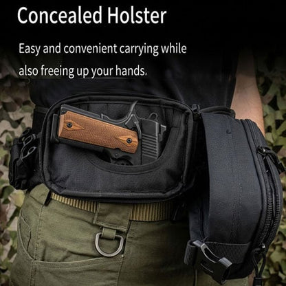 Multifunctional Concealed Carry Hip Bag & Rapid-Access Holster