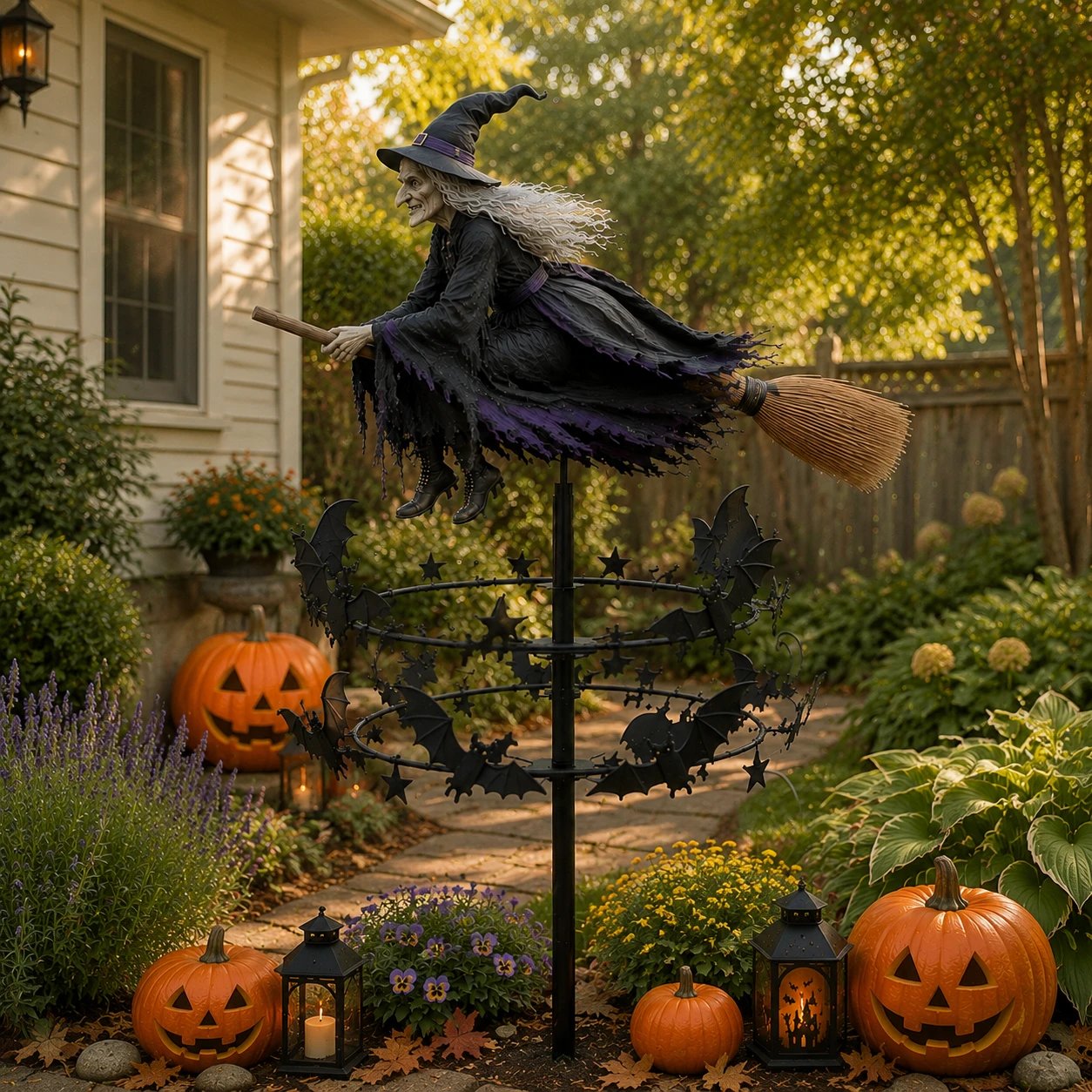 🔥Last Day 50% OFF 🧙‍♀️ The Enchanted Witch Garden Wind Spinner