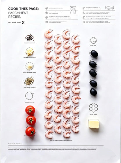 Recipe‑Printed Baking Paper Convenient Home Oven Cooking Sheet