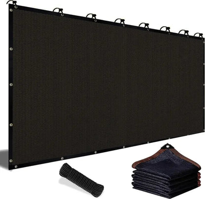🎖️90% Blackout Cloth (Black) - 10 x 13ft UV-Resistant Shade Net with Reinforced Rivets,