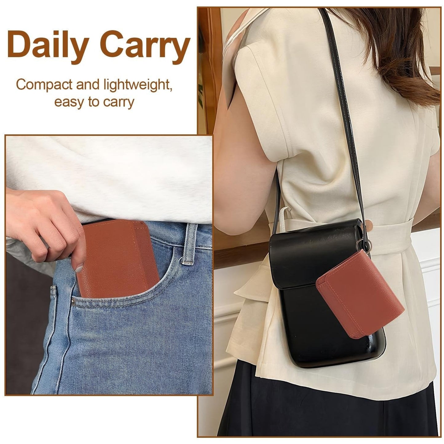 💖🌹RFID Short Wallets for Women – Fashionable Card Holder with Key Ring & Coin Purse