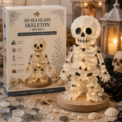 💯⏳49% OFF – 🎃 Beginner-Friendly DIY Lighted Sea Glass Halloween Character Kit Collection | Complete Kit with Sea Glass Pieces, LED Lights & Step-by-Step Guide Included 💕
