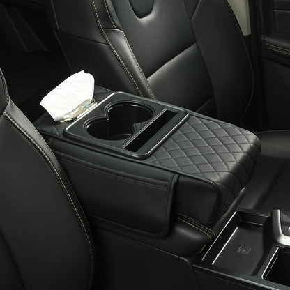 ⚡Waterproof PU Leather Car Armrest Cushion | Anti-Slip Auto Console Protector Mat