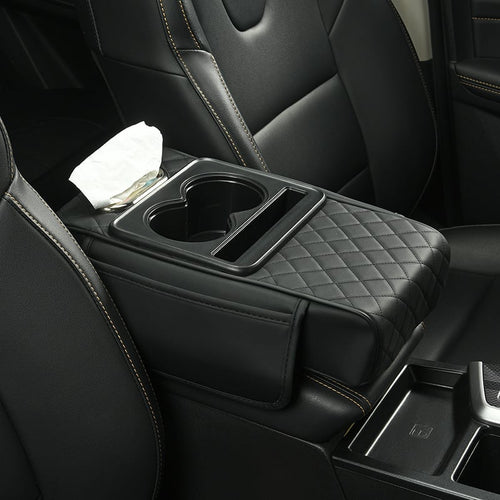 ⚡Waterproof PU Leather Car Armrest Cushion | Anti-Slip Auto Console Protector Mat