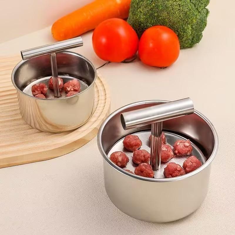 Upgrade 6/12 Ball Manual Meatball Maker Tool, Stainless Steel Meatball Making Mold, Home Cooking Tools for Kitchen