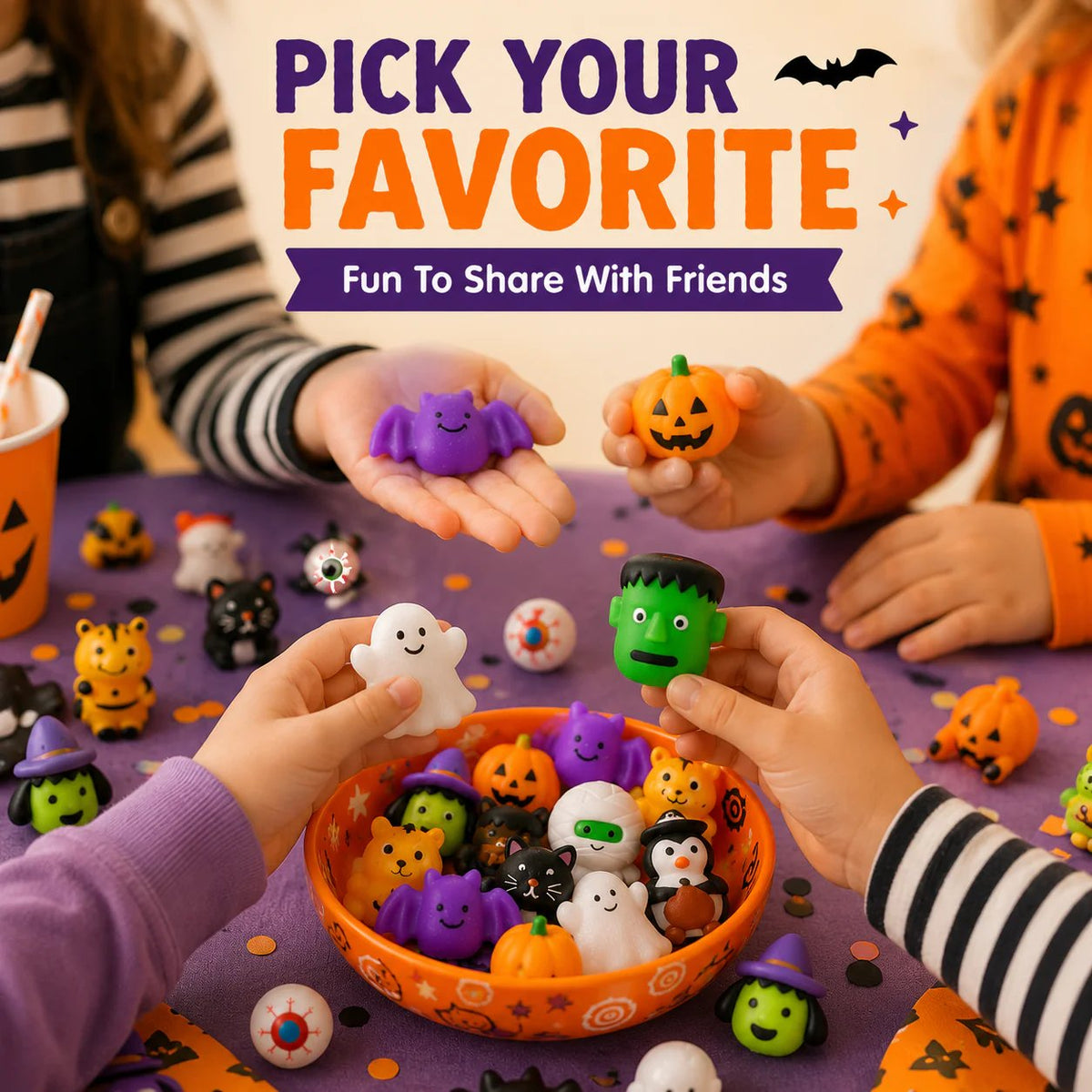 Last Day 50% OFF - 🎃30PCS Halloween Mochi Squishy Toys
