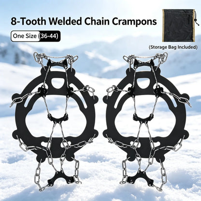 Lightweight Ice Cleats for Shoes & Boots – Anti-Slip Snow Traction Crampon Grips