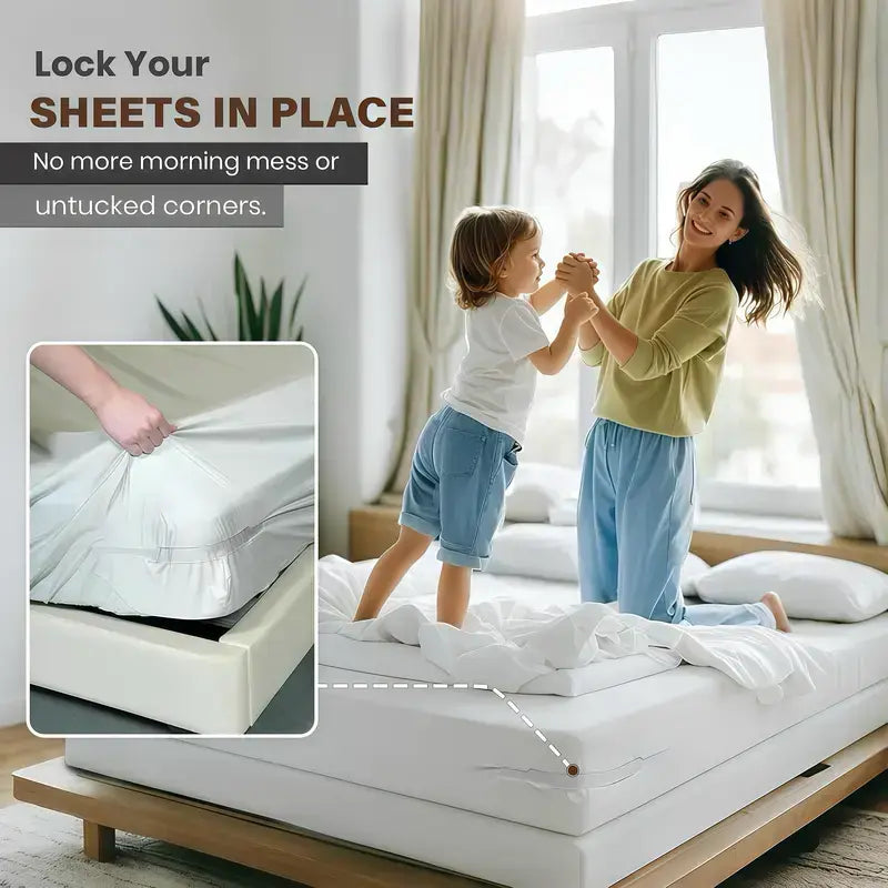 4-Pack Bed Sheet Tie-Down Straps, Suitable For Mattresses Of Various Sizes