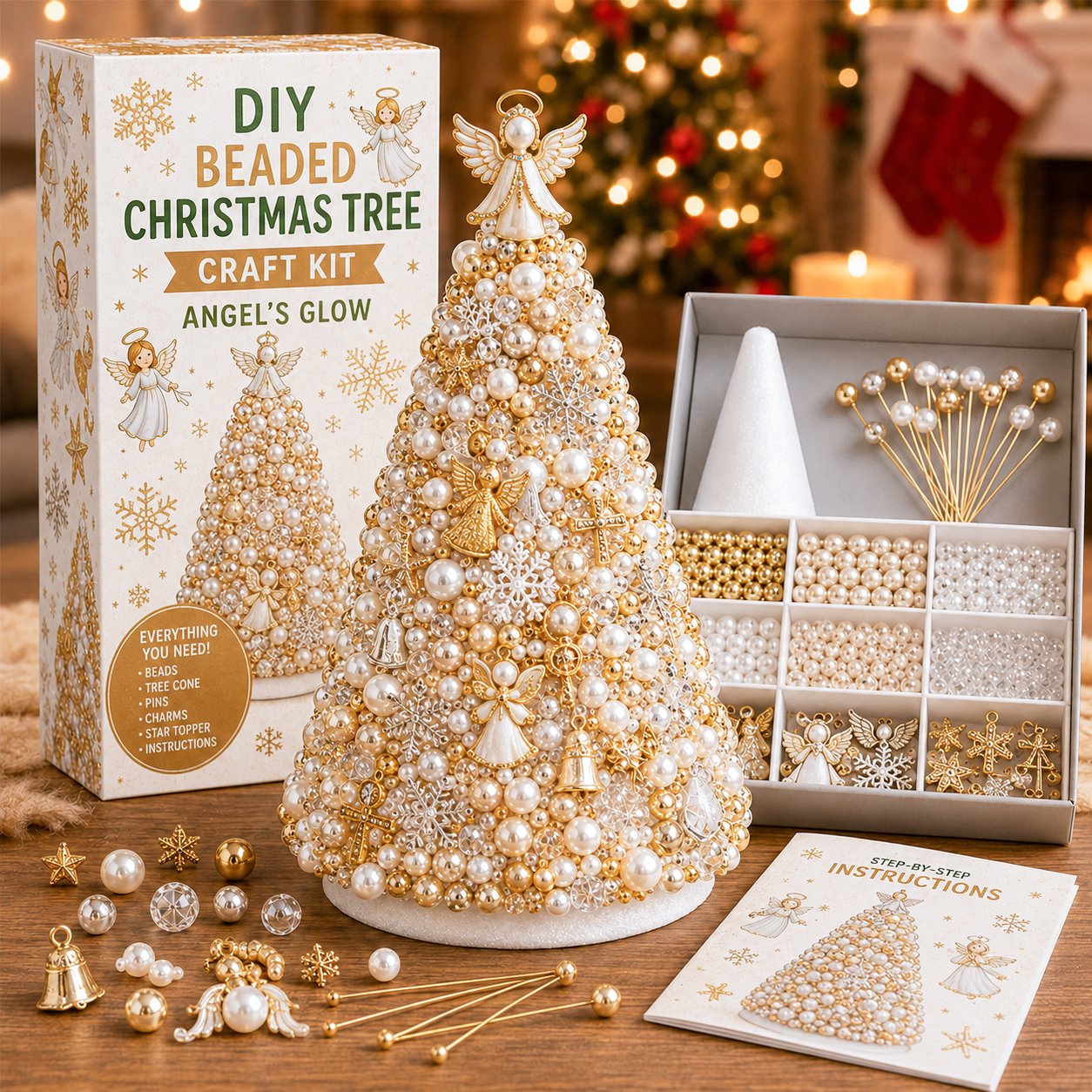 🔥Last Day 49% OFF - 🎄✨ DIY Beaded Christmas Tree Craft Kit(📦Buy 2 Free Shipping)