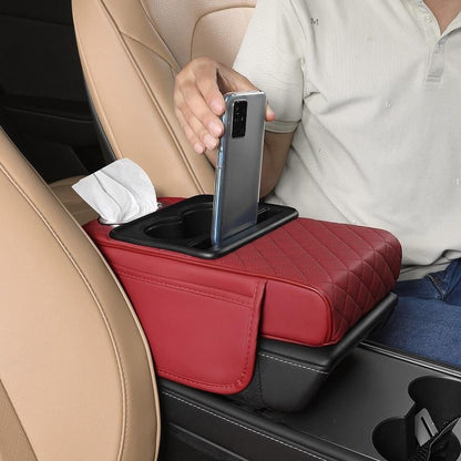 ⚡Waterproof PU Leather Car Armrest Cushion | Anti-Slip Auto Console Protector Mat