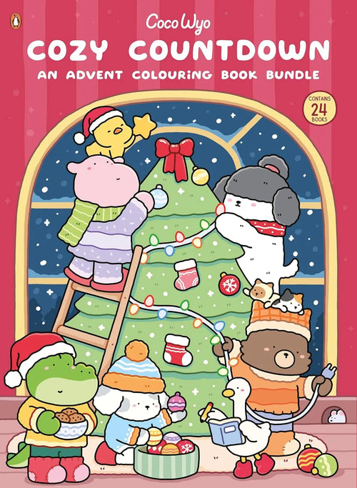 ⏳ Last Day 49% OFF – 🎨 Christmas Coloring Book Advent Calendar | Daily Mini Coloring Books with Cozy Holiday Scenes, Cute Characters & A Special Christmas Eve Surprise 🎄