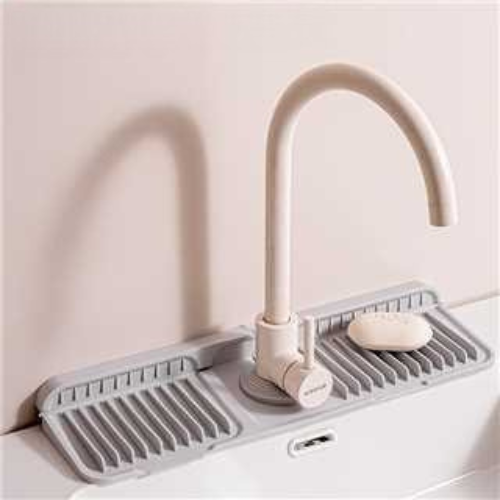 Silicone Faucet Splash Guard – Drip Mat for Sink & Basin