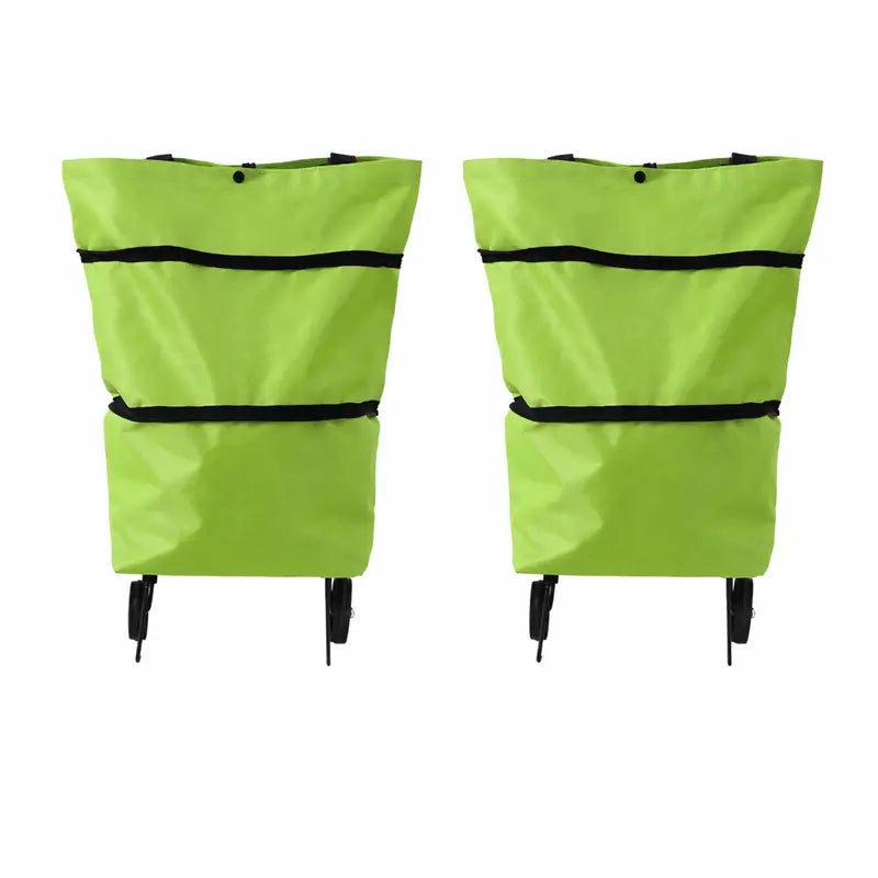 🎁Last Day Promotion 50% OFF🛒 Foldable Grocery Cart Bag – The Rolling Shopping Bag That Saves Your Back