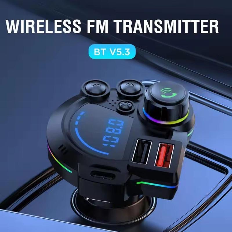 🚗🎵PD 30W Type-C Car Charger & Bluetooth 5.3 FM Transmitter