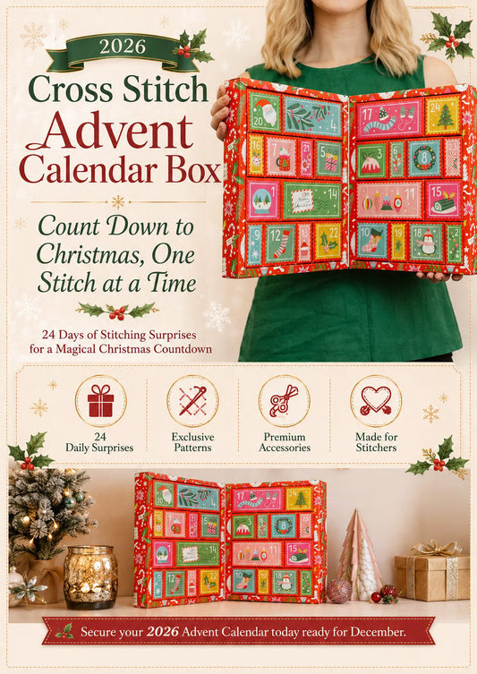 🎄🧵 2026 Cross Stitch Advent Calendar Box 🎁✨