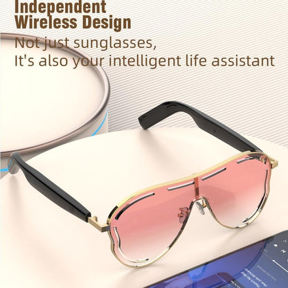 🎖️Smart Bluetooth 5.4 Audio Sunglasses – Open-Ear, UV & Blue Light Protection